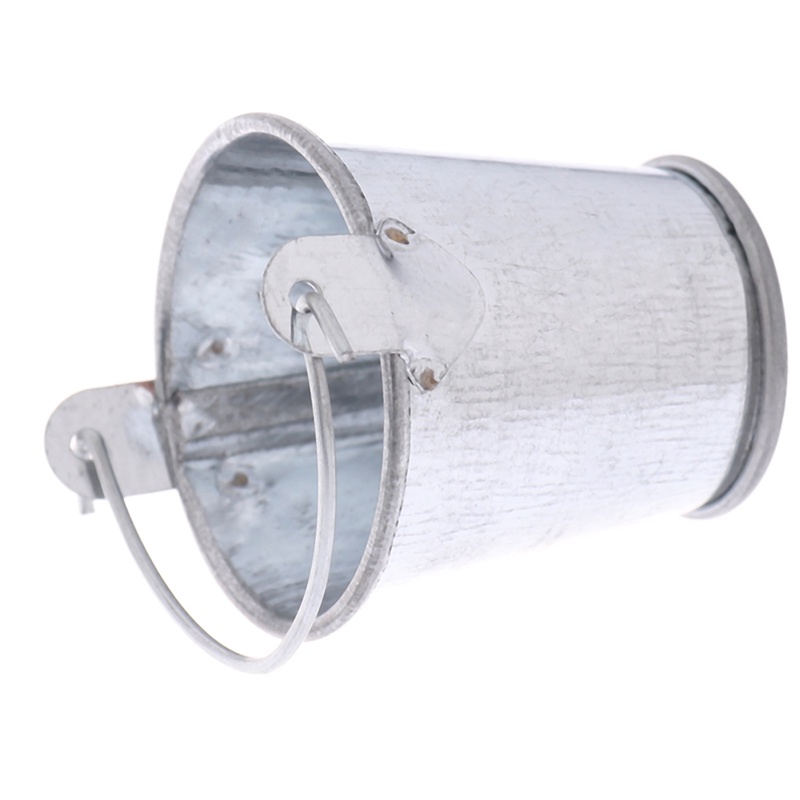 Bộ 2 Xô Kim Loại Để Trang Trí Nhà Búp Bê 1 / 6
