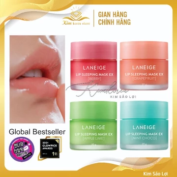 Mặt nạ ngủ - ủ môi Laneige dưỡng ẩm căng bóng mềm mịn, hồng môi, tẩy tế bào chết môi Laneige Lip Sleeping Mask