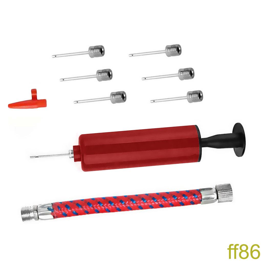 [ff86]10pcs/set Ball Air Pump Set 6 Inches Inflator Kit Portable ...