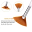 FAVORITEGOODS Quạt Dụng cụ bôi mặt Dụng cụ gọt vỏ mắt Phụ nữ mềm mại để áp dụng giấc ngủ