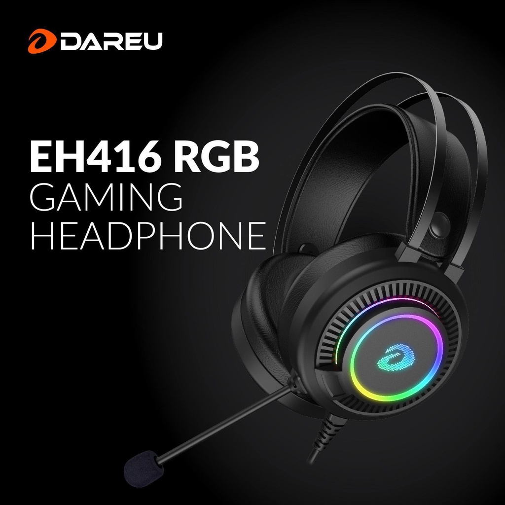 Mô tả Tai nghe gaming DAREU EH416 RGB giả lập 7.1 cắm cổng USB - 3