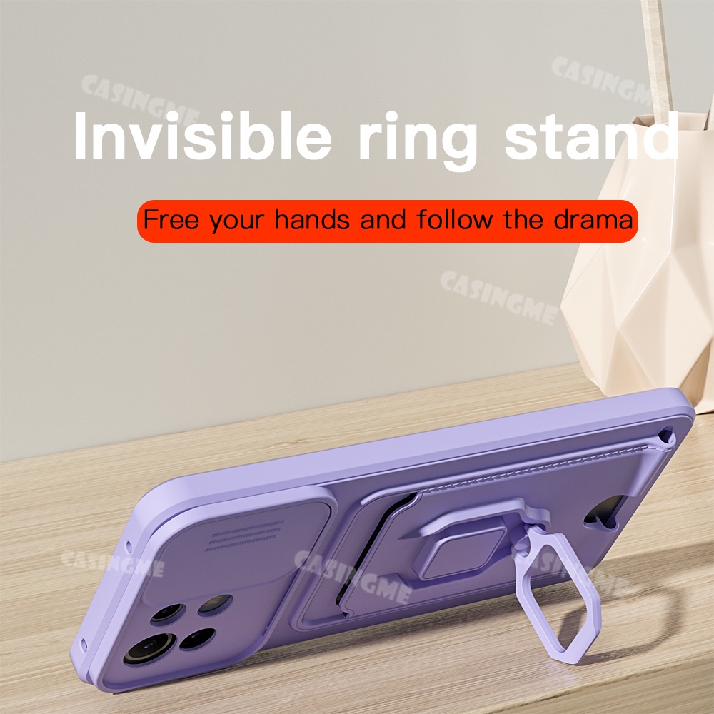 Ốp Điện Thoại TPU Silicon Mềm Chống Sốc Có Ngăn Đựng Thẻ Bảo Vệ Camera Cho Xiaomi Mi 11 Lite 5G 11T Pro 11 Lite 5G NE