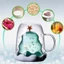 DONOVANQQ Cốc thủy tinh uống nước 300ml, trang trí cây thông Noel, ly hai lớp giữ nhiệt, quà tặng dịp Giáng Sinh