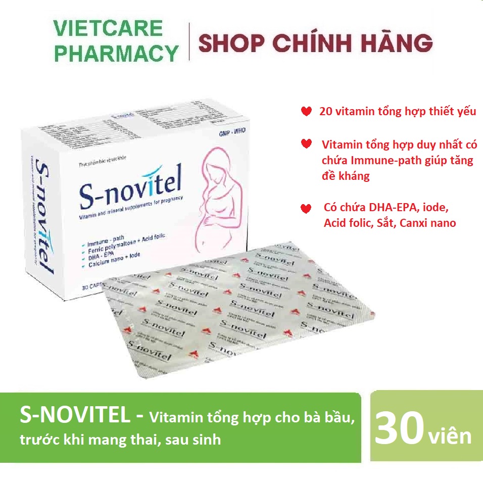 Thuốc S-novitel bổ sung những loại dưỡng chất nào?
