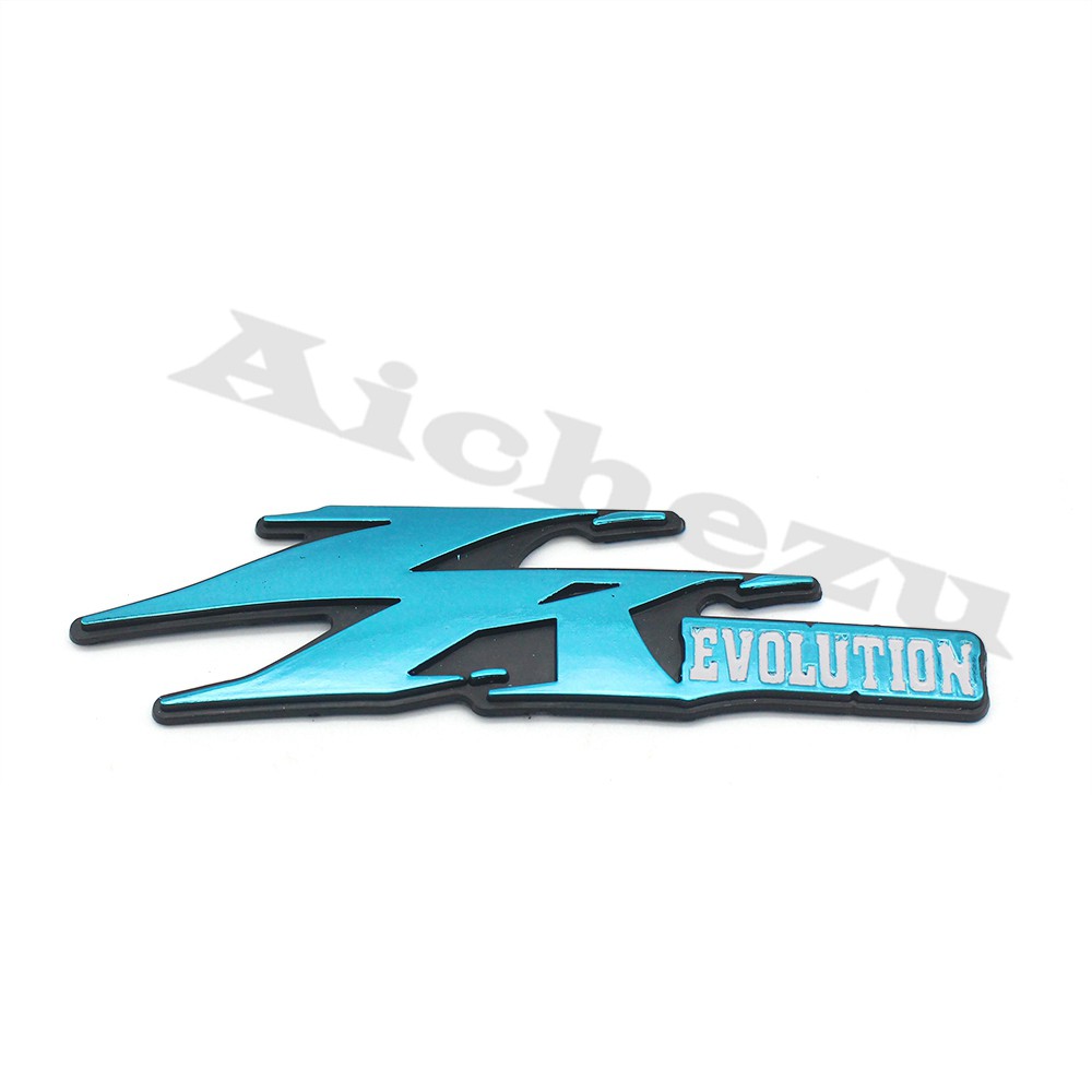 Acz Xe Máy 3D Stereo Dán Đề Can Xe Tay Ga Thân Fairing Xanh Dương / Chrome Miếng Dán Cho Yamaha JOG ZR Evolution