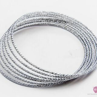 [Tặng bông tai khi mua 3 bộ ] Bộ 7 chiếc vòng tay Ximen inox KHÔNG KHÓA bao không đen Trang sức Bé Heo Chat shop tư vấn