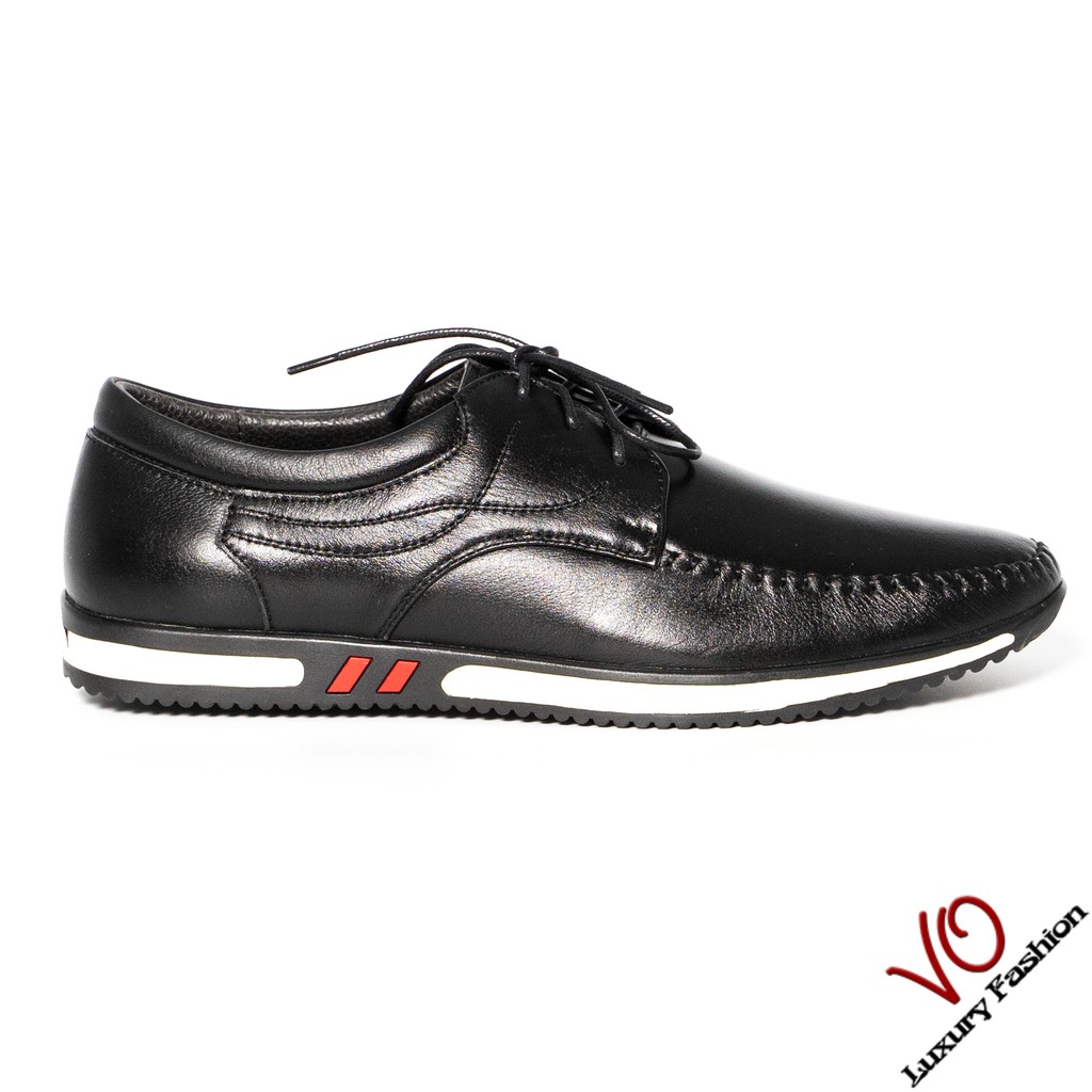 Ảnh Giày mọi da bò thật màu đen trẻ trung VO Shoes_2997 2