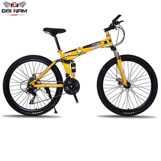 Xe Đạp Thể Thao Địa Hình Gấp Gọn NS001 Vành Xen 26 Inch 24 Tốc Độ Đại Nam Sport + Tặng Mũ Và Khóa