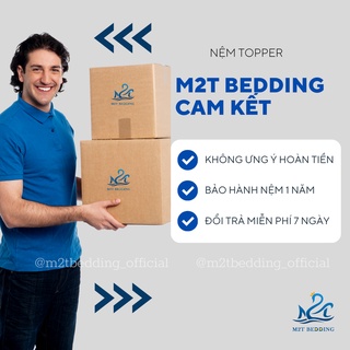Nệm Topper Xuất Nhật Dày 7cm Gấp Gọn Đa Năng Đệm Chính Hãng M2T BEDDING