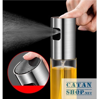 Bình xịt dầu ăn 100ml phun sương cho nồi chiên không dầu chai thủy tinh cao cấp, dùng cho đồ nướng, salad GD548-XitDau