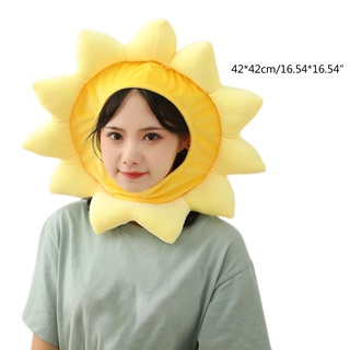 Vipdeal1 Mũ Trùm Đầu Hình Hoa Hướng Dương Nhồi Bông Màu Vàng Vui Nhộn Giữ Ấm Tai Hóa Trang Kỳ Nghỉ