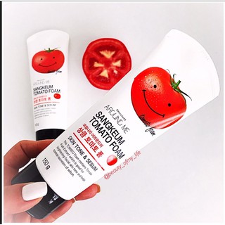 Sữa rửa mặt cà chua Welcos Around me tomato foam  150g