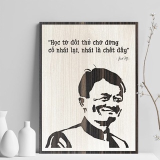 Tranh gỗ decor truyền cảm hứng "Học từ đối thủ chứ đừng cố nhái lại"