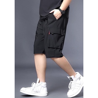 Quần Short Thể Thao Ống Rộng Phối Túi Plus Size Lớn Cho Nam
