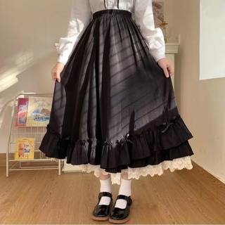 Chân Váy chiffon Dài Lưng Thun Phong Cách Hàn Quốc Thanh Lịch Dành Cho Nữ