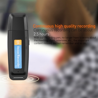 Bộ ghi âm kỹ thuật số USB di động 16GB / 32GB / 64GB Đầu ghi âm Mini chuyên nghiệp