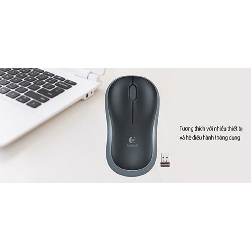 Ảnh Chuột Logitech B175 - USB 2.4Ghz, pin 1 năm, nhỏ gọn, thuận cả 2 tay, phù hợp PC/Laptop - Bảo hành 3 năm 2