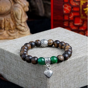 Vòng Tay Trầm Hương Sánh Chìm Mix Đá Charm - Trầm Hương Tự Nhiên - Trầm Hương Việt - Vòng Tay Phong Thủy - Đủ Size