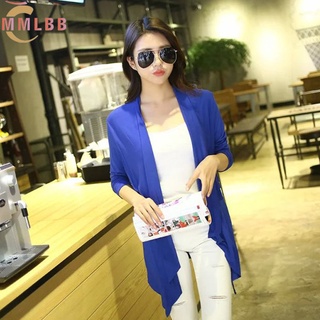 Áo Khoác cardigan cotton Dáng Dài Rộng Plus Size Thời Trang Mùa Hè 2023 Cho Nữ
