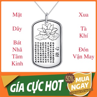 Mặt Dây Khắc Kinh Chú Bát Nhã Tâm Kinh Giúp Khai Mở Trí Tuệ Tâm Nhãn Giúp Tâm Thanh Tịnh