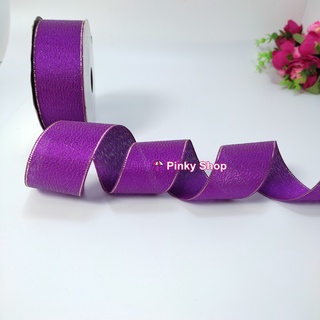 Ruy băng kim tuyến 4cm viền lấp lánh nhiều màu loại tốt gói quà, trang trí decor, phụ kiện handmade Pinky Shop