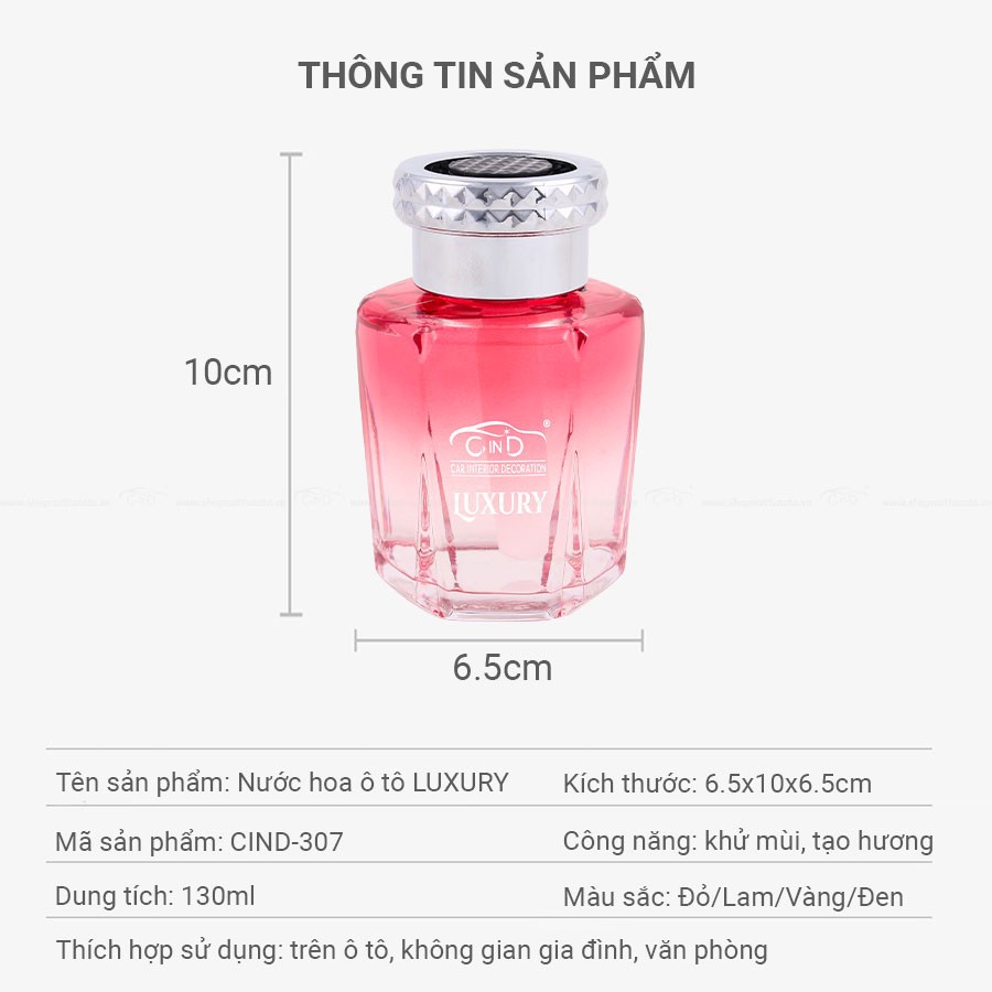 Nước Hoa Ô Tô CIND Luxury 130ml