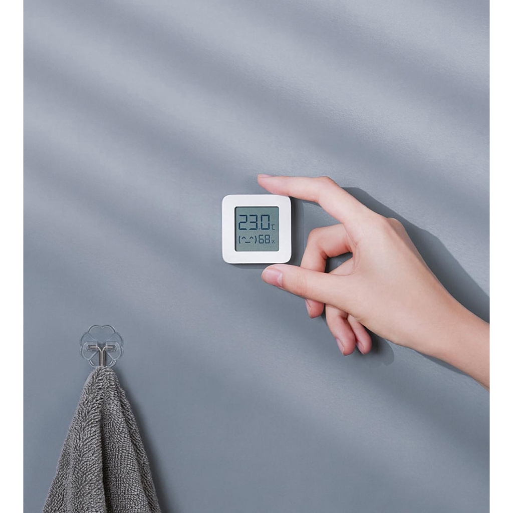 Nhiệt kế Bluetooth thông minh Xiaomi 2 Nhiệt kế kỹ thuật số điện thông minh không dây Máy đo độ ẩm & độ ẩm Máy đo độ ẩm hoạt động với ứng dụng