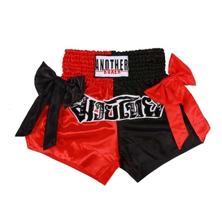 Thaiboxing Quần Short Bé Trai Bé Gái Nam Nữ Chuyên Nghiệp Chiến Đấu Thái Quần Thiết Kế Chất Lượng Bowtie Kickbox Ngắn Boxeo Size XS-XXXL
