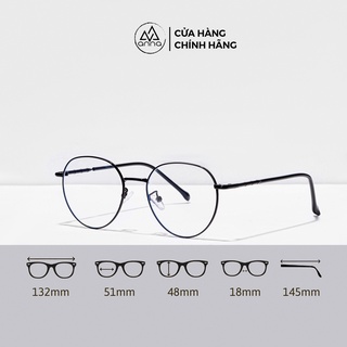 Gọng kính mắt thời trang ANNA dáng tròn chất liệu kim loại 6895