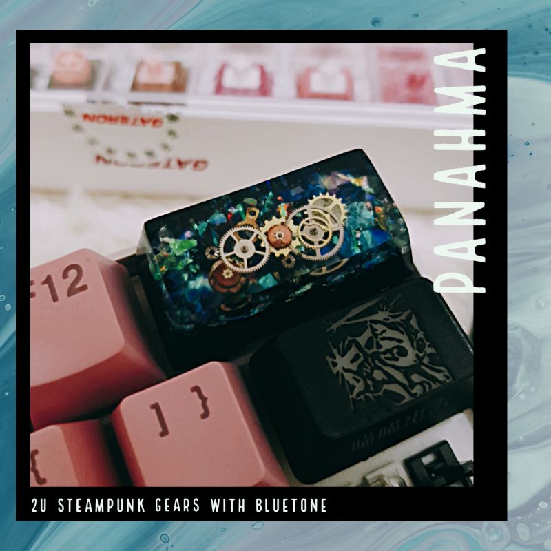 Keycap Backspace bánh răng Steampunk 2u OEM/chery/SA profile chất liệu ...