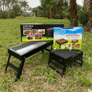 Bếp nướng than hoa BBQ gấp gọn, bếp nướng du lịch AMIZIN