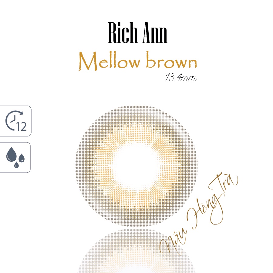 [Mã BMLT35 giảm đến 35K đơn 99K] Cặp Kính Áp Tròng Hàn Quốc ANN365 Lens Dùng 1 Ngày Có Độ Mellow Brown Màu Nâu Hồng Trà