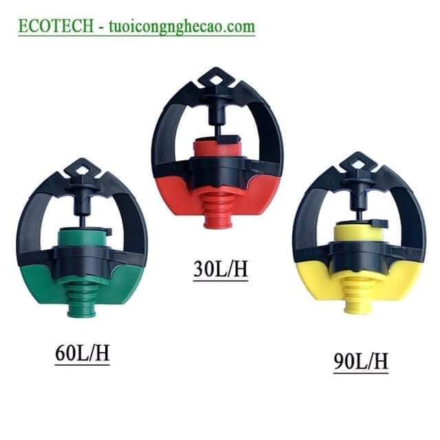 Combo 10 cái béc SD700 tưới Phun Mưa kèm Chân ren ngoài 21
