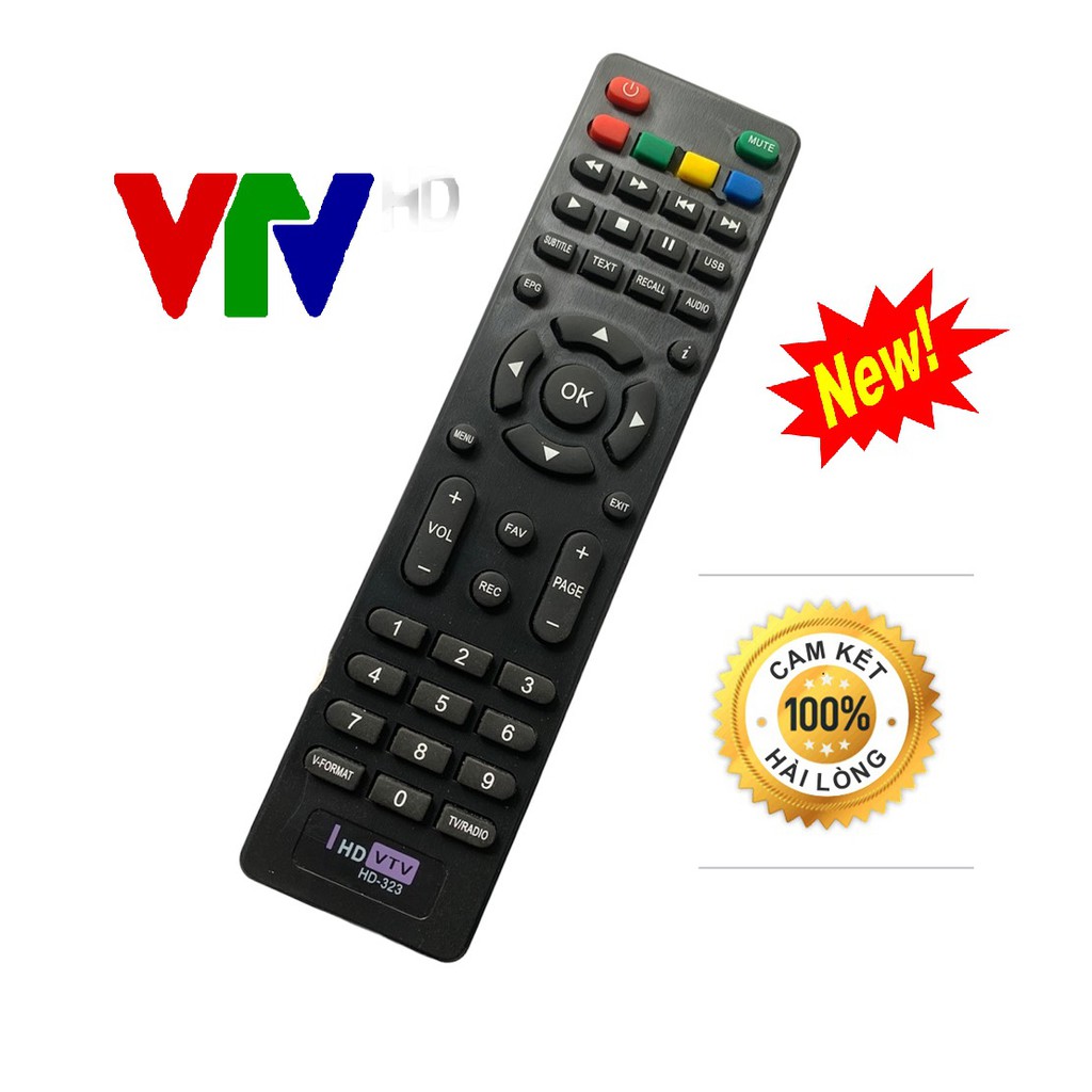 Điều khiển đầu thu HD VTV, remote đầu box smart - hàng tốt | Shopee ...