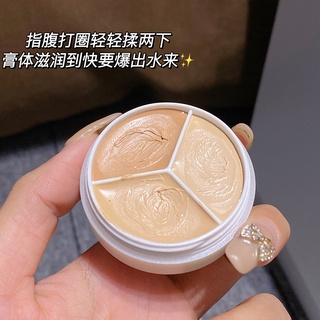 Bảng Kem Nền Che Khuyết Điểm 3 Màu Sắc Chống Nước Tự Nhiên