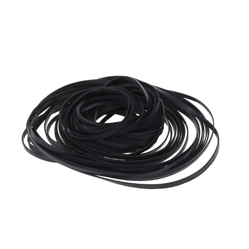 50PCS Universal Mix Cassette Tape Machine Belts Assorted Common Flat Rubber Belt