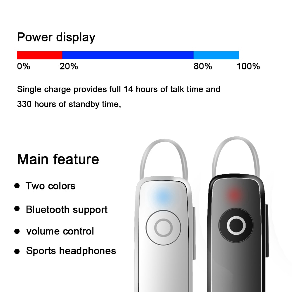 Ảnh Tai nghe không dây VITOG nhét tai M165 Bluetooth 4.1 tích hợp micro chất lượng cao 1