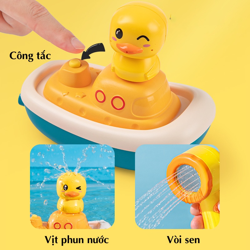 Đồ Chơi Nhà Tắm Vịt Cướp Biển Vịt Phun Nước Thả Bồn Tắm Cho Bé Tự Động Đồ Chơi Mùa Hè Giá Rẻ - Đồ Chơi Cho Bé PUKAPI