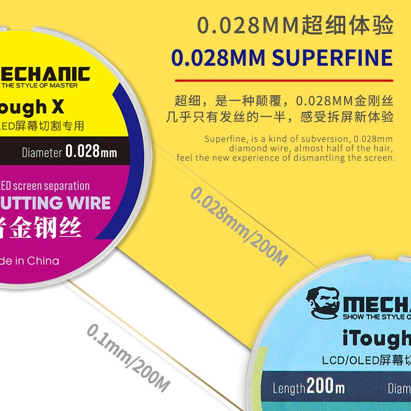 Cơ khí iTough X HighTensile Điện thoại Tách dây Molypden Công cụ sửa chữa để tách màn hình LCD