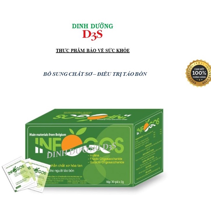 Infogos bổ sung chất xơ hỗ trợ táo bón
