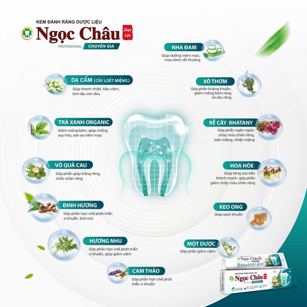 Ảnh Kem đánh răng Ngọc Châu chuyên gia 170g 4