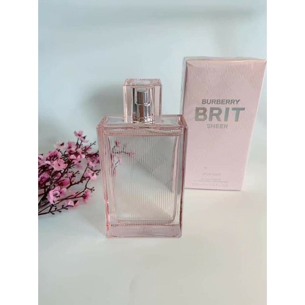 2021 N c hoa n BURBERRY BRIT SHEER FOR HER 100ML Shopee Vi t Nam