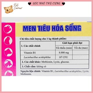 Men tiêu hóa sống cho chó mèo Pharbiozym gói 5gr