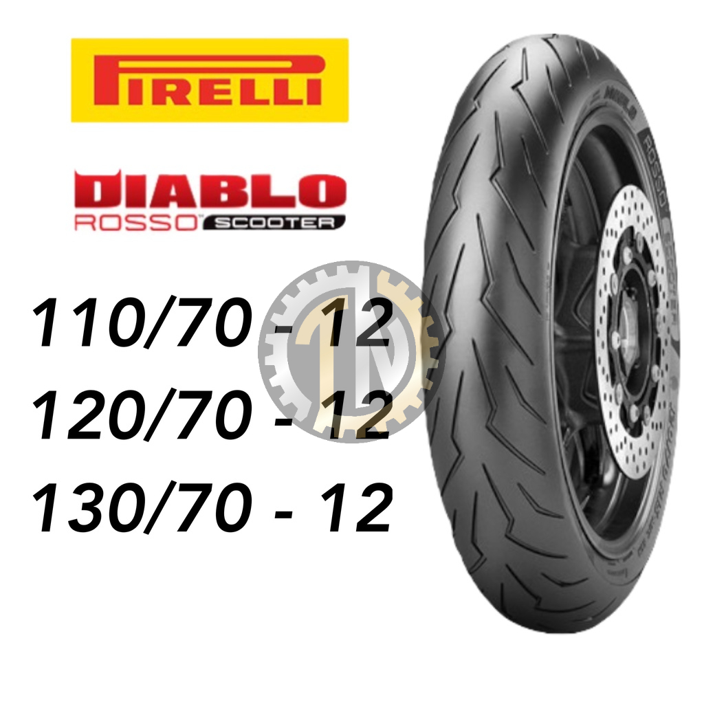 Vỏ Pirelli Diablo Rosso Scooter size 12 chính hãng đủ size | Shopee ...