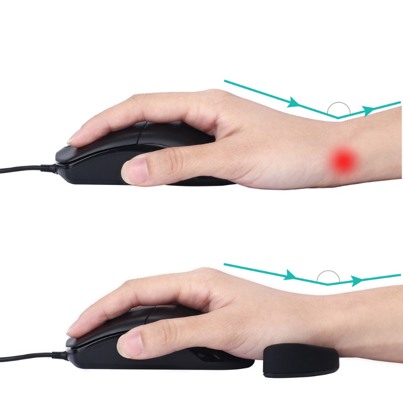 Fol Ergonomic Văn Phòng Chuột Pad Thảm Mousepad Cổ Tay Còn Lại Silicon Gel Hỗ Trợ Miếng Lót Cao Su Chống Trơn Trượt