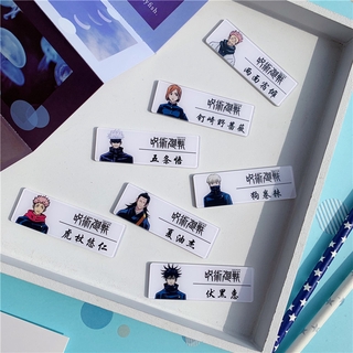 Hj7 JUJUUTSU KAISEN Huy Hiệu Anime Thổ Cẩm Gojo Satoru Yuji Megumi Nobara Suguru Nhân Vật Phụ Kiện Tên Huy Hiệu Quà Tặng hj7