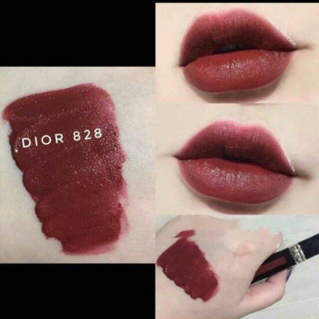 Son kem Dior Rouge Liquid Matte Mau 828 DRESSED TO MATTE Shopee Vi t Nam