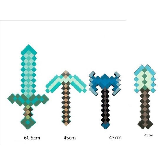 Đồ chơi kiếm cuốc rìu xẻng minecraft diamond | Shopee Việt Nam