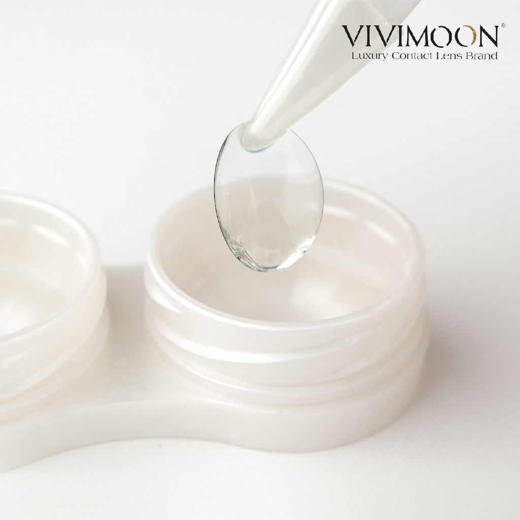 Ảnh Kính áp tròng VIVIMOON LENS trong suốt cận 3 tháng Vivimedi Oxy Plus cho mắt thở 2
