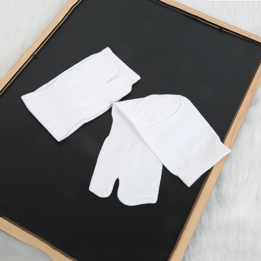 Vớ cotton trắng xỏ ngón kiểu thời trang Nhật Bản dành cho nam và nữ